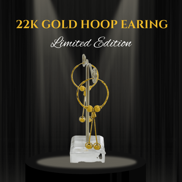 Classic 22K Gold Hoop Earrings - 4g