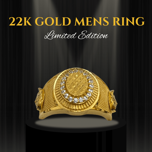 Regal 24-Karat Gold Men's Ring - 9.54g