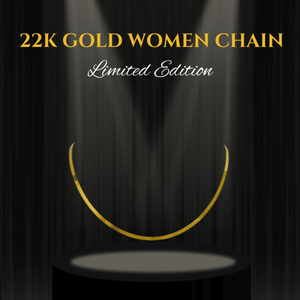 Chic 22K Box Chain with Enamel - 17.51g