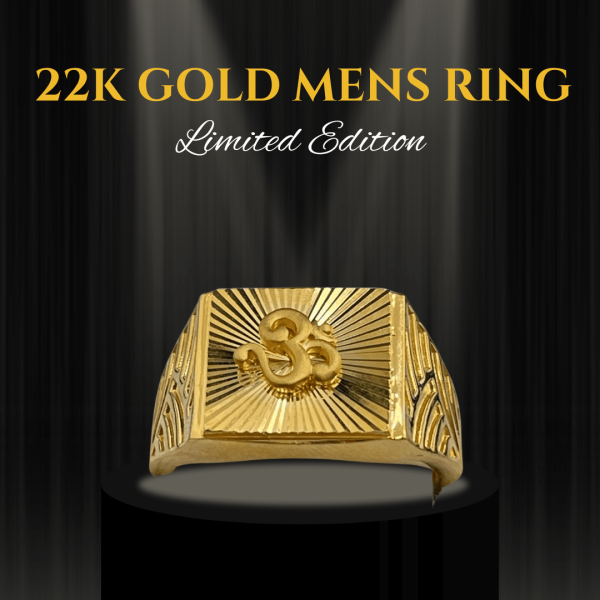 Bold 24-Karat Gold Men's Ring - 7.89g