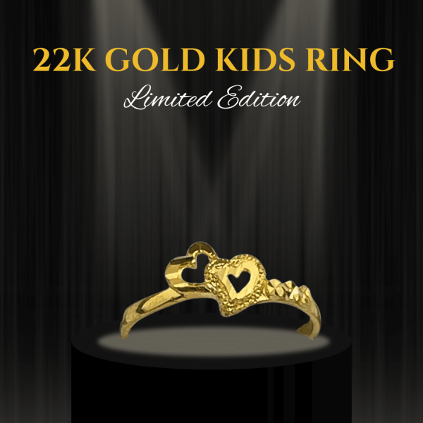 Charming 22K Gold Kids Ring - 1.20g