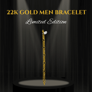 Regal 22K Gold Men Bracelet - 33.05g