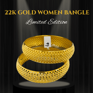 Luxurious 22K Gold Broad Bangle - 39.83g