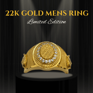 Regal 24-Karat Gold Men's Ring - 9.54g