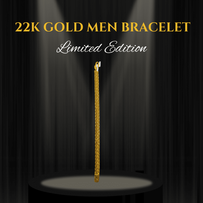 Timeless 22K Gold Men Bracelet - 31.60g
