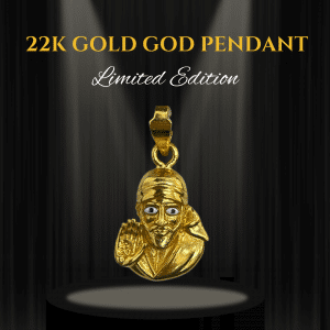Divine 22K Gold Saibaba Pendant - 3.23g