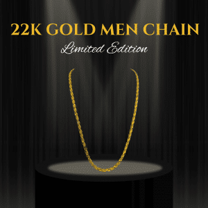 Trendy 22K Men Fancy Chain - 30.71g